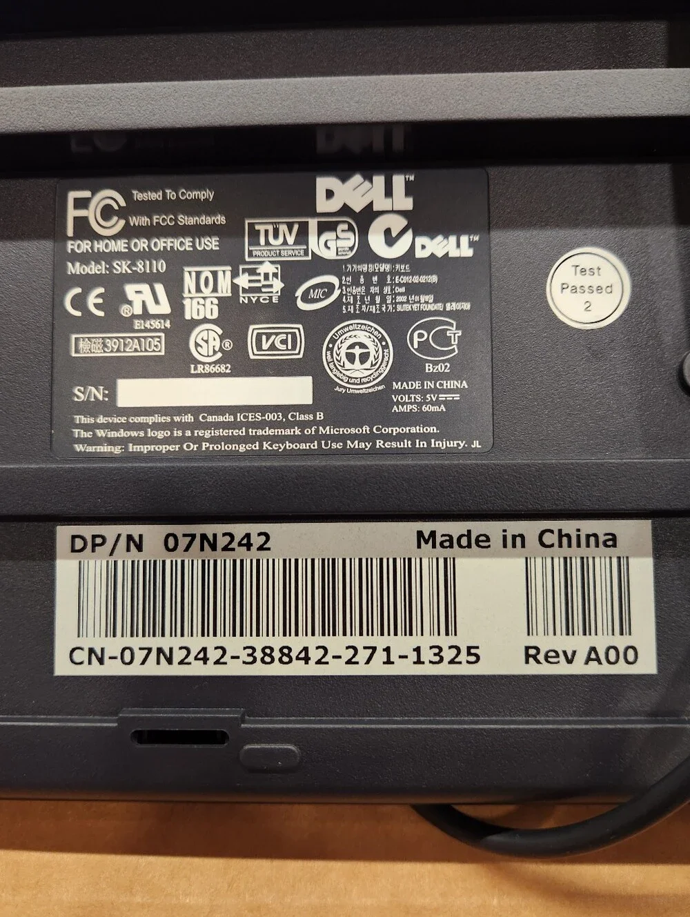 Dell SK-8110 Keyboard & Accessories